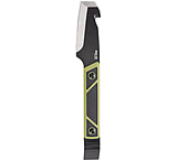Image of SOG Specialty Knives &amp; Tools Compound Tac-pry Fixed Blade Knife 4inch Blunt Tipped Gut Hook 420 Black Blade Tpr Overmold Handle Black/green