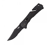 Image of SOG Specialty Knives &amp; Tools Trident 1/2 Serrated TiNi Automatic Folding Knife
