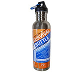 Image of Survive Outdoors Longer Survival Stainless Steel Water Bottle w/ Emergency Hydration Instructions 0140-0008