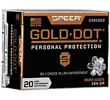Image of Speer Gold Dot Handgun Personal Protection 9mm Luger 124 Grain Gold Dot Hollow Point Cavity Brass Cased Pistol Ammunition