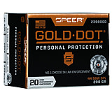 Speer Gold Dot .44 Special 200 Grain Hollow Point Centerfire Pistol Ammo, 20 Rounds, 23980GD