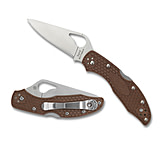 Image of Spyderco Byrd Meadowlark2 Blue Frn Plainedge Folding Knife