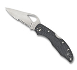Image of Spyderco Byrd Meadowlark2 Blue Frn Plainedge Folding Knife