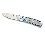 Image of Spyderco Centofante Memory Titanium Handle Pocket Knife w/ Zipper Pouch - 7.05in OAL