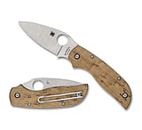 Image of Spyderco Chaparral SlipIt, Folding Knife, 2.77 Drop Point Blade, CTS XHP Blade Steel, 6.33 Overall Length, SlipIt Lock, Satin Finish, Silver Blade, Maple Handle