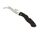 Image of Spyderco ClipIt 9.2in Civilian Serrated Blade Black G-10 Handle Folding Knife