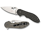 Image of Spyderco Domino Carbon Fiber/Titanium Folding Knife w/ CTS-XHP Plain Edge Blade