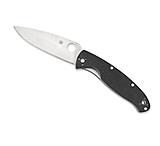 Image of Spyderco Resilience Black G-10 Handle Silver Fine Edge Pocket Knife - 9.4in OAL