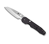 Spyderco Smock Folding Knives, 3.39in, Plain Stonewashed CPM S30V SS, Wharncliffe Blade, Black Textured Carbon Fiber G10 Handle, C240CFP