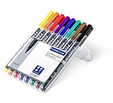 Image of Staedtler Lumocolor Permanent Superfine Pen Pack - 8 Colors w/ Stand-Up Box