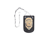 Image of Stallion Leather Neck Chain Badge Holder