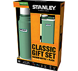 Image of Stanley Tools Combo Gift Set 1.1 QT Bottle &amp; 8 oz Flask-Hammertone Green Clearance
