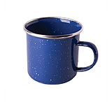 Image of Stansport Enamel 12oz Coffee Mug Stainless Steel Edge