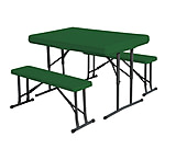 Image of Stansport Folding Table w/Bench Seats