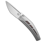 Image of Steel Addiction Knives Tashi Bharucha + Lee Williams Large Krypton Knife BB Ti/Red FC 3.6 Satin 14110A85