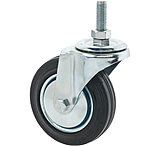 Image of Steelex Rubber Swivel Caster, Threaded Mount