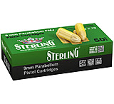 Sterling 9x19mm 124 Grain FMJ Brass Cased Centerfire Pistol Ammunition