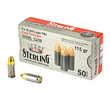 Image of Sterling Steel Case 9mm Luger 115 Grain Full Metal Jacket Pistol Ammunition