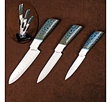 Image of Stone River Gear Three Piece Kitchen Knife Set w/Counter Top Holder
