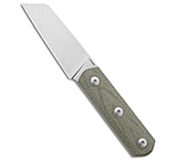 Image of StraightLine EDC Erny Fixed Blade Knife Green Canvas Micarta 2.7 SW ER-GC 72FEEFBD