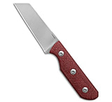 Image of StraightLine EDC Scorer Fixed Blade Knife Red Burlap Micarta 2.8 Satin 11BADA7B