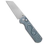 Image of StraightLine EDC StraightLine ROX Button Lock Knife Denim Canvas Micarta 2.75 SW 86A1493C