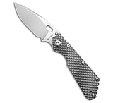 Image of Strider Knives Large Titanium Folding Knife 4.00 Stonewash Plain E13DB705
