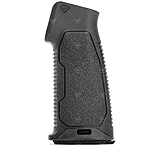 Strike Industries AR Flat Top Overmolded Pistol Grip, 15-Degree, Black, One Size, SI-AR-NBPG-15