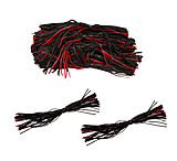 Image of Strike King 50 Pack Bulk Skirts,Black Red 50-19