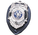Image of Strong Leather Company Clip-on Badge Holder Ovl