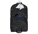 Image of Strong Leather Garment Bag Black 38 X 22 X 3