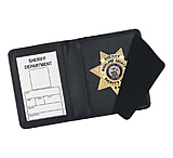 Image of Strong Leather Rfid Side Open Badge Case 306