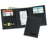 Image of Strong Leather Tri-fold Badge Wallet, Badge Cut 0-300