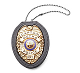 Image of Strong Leather Recessed Clip On Badge Holder SLC-807F7-17562