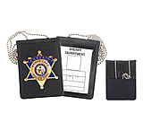 Image of Strong Leather Recessed Velcro w/Chain Badge And ID Holders