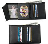 Image of Strong Leather RFID Hidden Badge Wallet