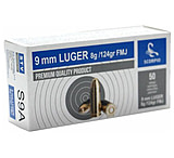 STV Scorpio 9mm Luger 124 grain Full Metal Jacket Brass Casing Centerfire Pistol Ammunition