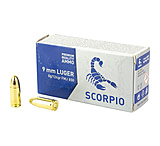 STV Scorpio Ammo 9mm Luger 124 grain Full Metal Jacket Pistol Ammunition