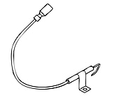 Image of Suburban Mfg Water Heater Igniter Electrode With Connecting Wire For Sw Series