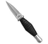 Image of Supercar Ron Mini Stiletto Fixed Blade Knife Stacked Leather 2.25 Satin*DISC* 3EE7EEB9
