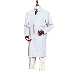 Image of Superior Uniform Unisex Microstat ESD Lab Coats, WORKLON 425-4XL Blue Short Coats