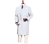 Image of Superior Uniform Unisex Microstat ESD Lab Coats, WORKLON 473-M Blue Knee-Length Coats
