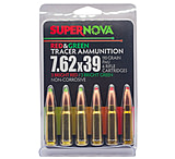 SUPERNOVA 7.62x39mm 110 Grain Full Metal Jacket Green/Red Tracer Rifle Ammo, 6 Rounds, PMSN762-MP