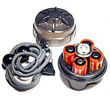 Image of SureFire SC3 Spare Carrier for SureFire Flashlight Lamps MA02, MN01, MN02, MN03 and 4 123A Lithium Batteries