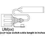 Image of Surefire Tailcap Switch Assembly for Classic &amp; Millenium Universal Weaponlight System - Plug-in Socket, w/ 7" Plug-in Tape Switch UM07