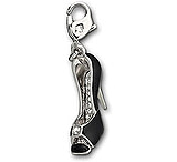 Image of Swarovski Black Shoe Charm 992687