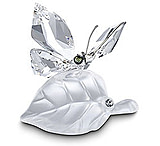 Image of Swarovski Butterfly on Leaf 182920