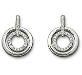 Image of Swarovski Circle Pierced Earrings 678224