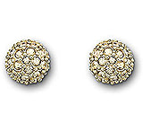 Image of Swarovski Euphoria Golden Shadow Pierced Earrings 992882