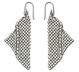Image of Swarovski Fit Silver Shade Pierced Earrings 976061